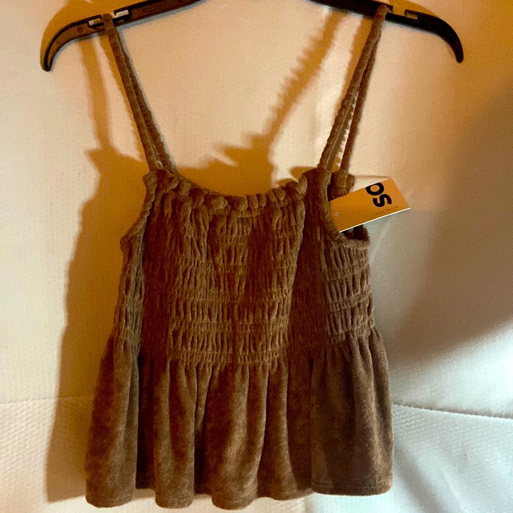 SO NWT Brown Crop Top Sz Large